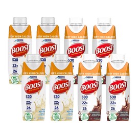 Boost Very High Calorie Nutritional Drink (8 Fl Oz (Pack of 8), Vanilla & Chocolate)
