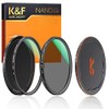 K&F Concept 62mm UV CPL Filter Kit with Metal Caps, Nano-X Circular Polarizing (CPL) Lens Filter Cover Waterproof Multi-coated