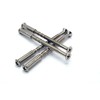 FixitFlo M4 Connecting Screws Chrome with Sleeves M4 x 60mm