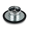 SYSTERM Ventilation Ventilation Plate Valve Black Round Disc Valve Exhaust