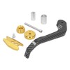 Motorcycle Handlebar Guard Carbon Fiber Style Aluminium Alloy Universal 22mm/0.87inGold