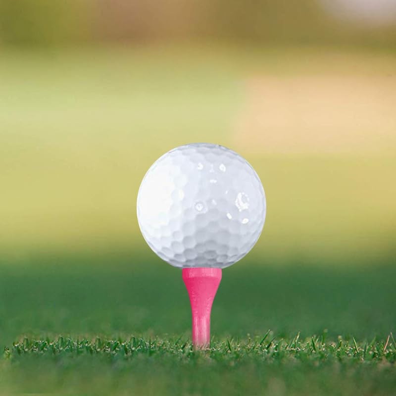 Zivisk Wooden Golf Tees 1-1/2" 100 Count 38mm Pink