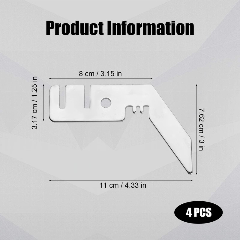 4pcs Pipe and Drape, 4.33x3x1.25inch Pipe and Drape Hooks Double