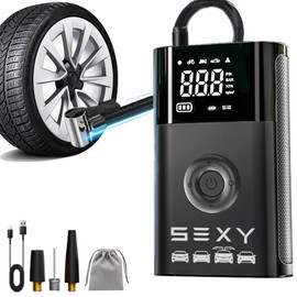 VINBYEE Customize for Model 3 Y X S Tire Inflator Air Compressor,Cordless Portable Air Pump,Tire Pressure Gauge and Emergency Light Model 3 Y X S Accessories,Multipurpose Tire Pump