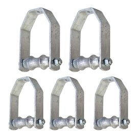Highcraft ISZB-IE02-5 Clevis Roller Hanger Hot Dipped Galvanized Steel for 2'' Pipe (5 Pack), Chrome