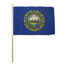 RFCO New Hampshire 12"x18" Stick Flag (3)