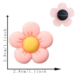 14pcs Floral Shoe Charms for Girls, Flower Shoe Accessories in 7 Colors Cute Shoe Decoration Charms for Women, Teens, and Kids