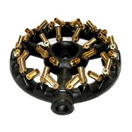 Chinese Wok Range 32 Tips Jet Burner, Copper Tips, Cast Iron Body, Propane Gas WR-JBR32LP