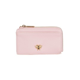 Alice Wheeler Bumble Bee Coin and Card Purse - Bath Collection - Vegan Leather (Pastel Pink)