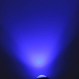 LEADTOPS Eagle Eye LED Lights, 10-pack DIY 12V Ultra thin 23mm Eagle Eye Bulb Fog Tail DRL Daytime Running Lights Blue Kit for Car Motorcycle (Blue, Black)