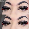 Miss Kiss Christmas Eyelashes 1 Pair Lashes with Red Color