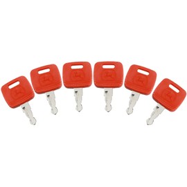 Ignition Key RE183935 RE71557 Key Replacement for J-OHN Deere Tractor 2038R 5320 3120 3320 3720 4210 4320 4510 4710 5045E 5103 5203 7130 7230 8330 7810 9510 and 4730(Pack of 6)