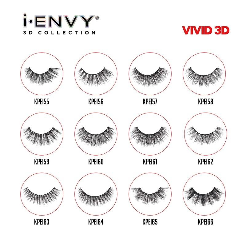 i•ENVY 3 Pairs False Eyelashes 3D Collection Multi-Angle & Volume
