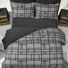 Pamposh Bed Linen Sets Duvet Cover Set Premium Microfibre Anthracite