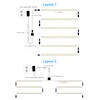 JUSJUBR LED Lights for Shelves, 6 PCS 20 Inch Dimmable