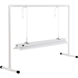 iPower LED Grow Light Stand Natural White Full Spectrum for Indoor Plant Starting Seeds and Propagating Cuttings, Height Adjustable, 2 Feet