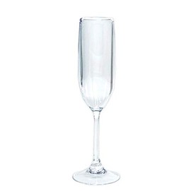 Entertaining with Caspari Acrylic Champagne Flute, Clear, 1-Count by Caspari