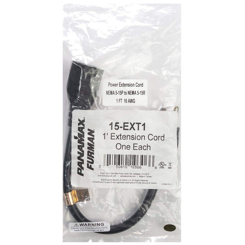 Furman 15-EXT1 13 Amp Extension Cable - 12 inch