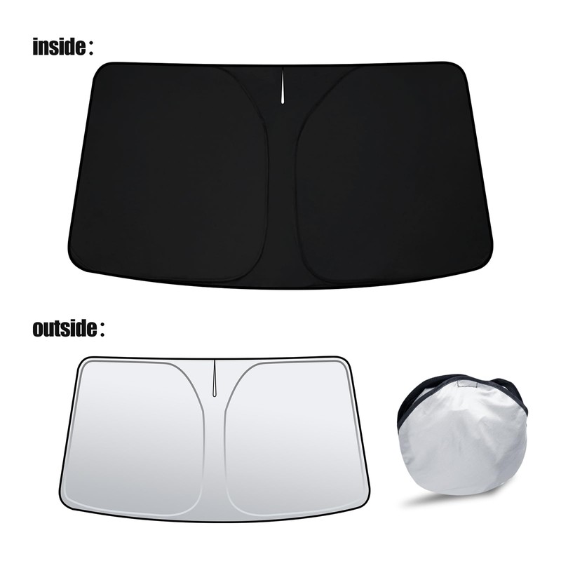 D-Lumina Front Windshield Sun Shade for 2020-2025 Kia Telluride, Foldable