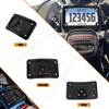 HCmotorku Curved Laydown License Plate Mount Frame Compatible with Harley