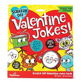 Playhouse Silly Joke Scratch-Off 28 Card Super Valentine Exchange Pack for Kids