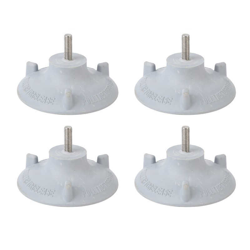 4pcs Elder Shower Chair Replacement Feet Large Suction Cups Rubber