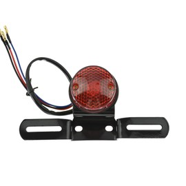 HDBUBALUS Motorcycle Tail Light LED Brake Light License Plate Light Fit for Harley Yamaha Suzuki Kawasaki Custom