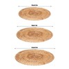 Round Woven Placemats, Natural Rattan Braid Table Mats, Hot Insulation