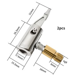 Bamyli Pack of 2 Car Valve Lever Plugs, Car Tyres Air Chuck Car Air Pumps Clip Tyre Air Chucks Tyre Inflator Adapter, Compatible with Car and Bicycle Valves