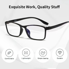 SHUNXI Nearsighted Glasses For Men Women, TR90 Super Flexible Frame Blue Light Blocking Lightweight Myopia Glasses For Distance (Transparent Grey, -2.5, Diopters)