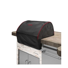 Bull Outdoor Products 72016 24" Steer Grill Head Cover, Black W/Red Piping