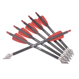 NIKA ARCHERY Crossbow Arrows 7.5 Inch Bolts for Ek Archery Adder Cobra System with 2 Inch Wings for Target Archery Shooting