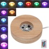 Base de luz LED, material de madera con base de