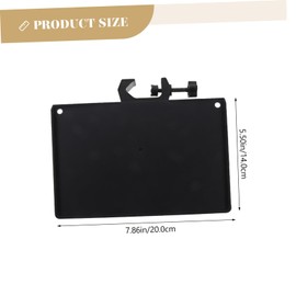 OFFSCH Sound Card Tray Speaker Table Clamp-on Rack Tray Phone Tripod with Microphone Guitar Pick Speaker Mount Kickstand for Cell Phone Shelf for Speaker Stand Drum Machine Desktop Metal