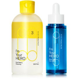 SISI Moist Peel Care Serum x I'm Your Hero (Bergamot Scent) Set, Peeling Beauty Serum, Gentle Peeling, Cleansing Water, Moisturizing