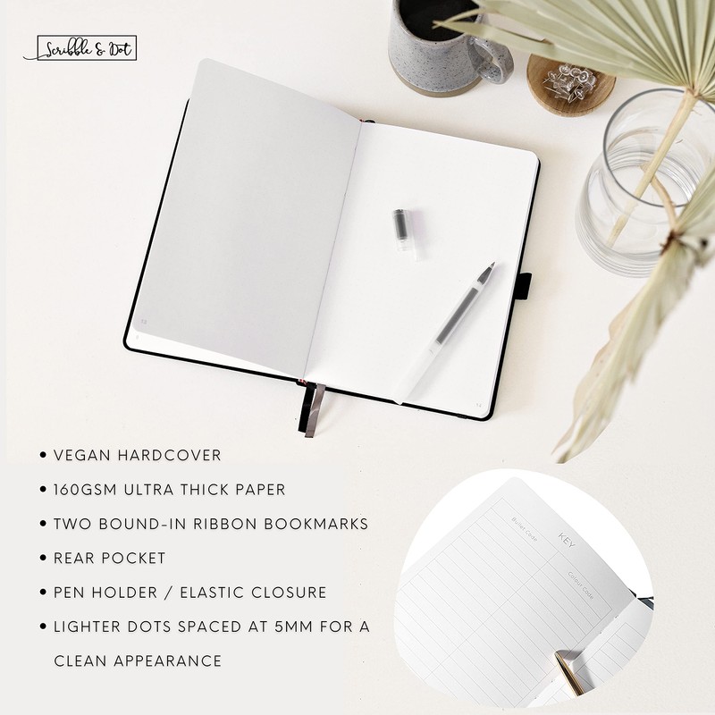 Scribble & Dot® Bullet Planner - Dotted Journal | A5