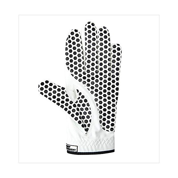 GOLFSKIN Golf Gloves for Men Black Honey Comb Design (X-Small)