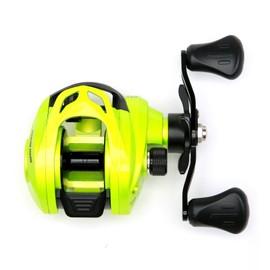 Baitcasting Reels, 7.2:1 Gear Ratio Fishing Reel with Magnetic Braking System Casting Reel for Freshwater,Saltwater Green Right