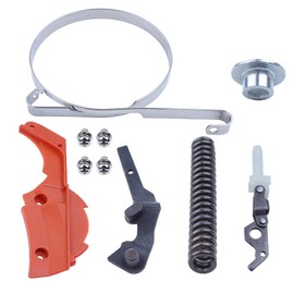 Mtanlo Brake Band Spring Lever Knee Joint Repair Kit fit for Husqvarna 362 365 371 372 XP, Brake Cover, Knee Joint, Brake Band, Brake Spring, Brake Sleeve, Brake Lever, Mount Screw