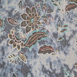 Stylish FABRIC 60" Wide Printed Lightweight Tri-Blend Jersey-Poly Cotton Rayon-130 GSM, Breathable for Apparel, Swimwear, Maternity, Activewear, Decorations & DIY Projects, Denim Red 2 Yards