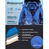 GEMYSE Boy's Waterproof Ski Snow Jacket Fleece Windproof Winter Jacket