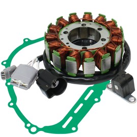 Caltric compatible with Stator and Gasket Yamaha Rhino 700 Yxr700F 4X4 Fi 2008 2009 2011 2012 2013