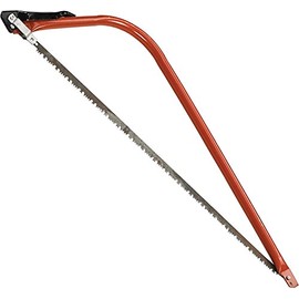 WEDGE 30" (76.2 cm) Metal Bow Saw | Replaceable Blade | Lightweight Hollow Steel Handle | Vibrant Red Handle | Essential for Woodwork & Outdoor Adventures