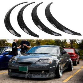 KEEPDSGN 4X 2" Forged Fender Flares Extra Wide Wheel Arches Body Kit For Hyundai Tiburon
