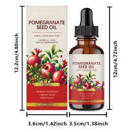 Cold-pressed Pomegranate Oil 60 Ml - Face And Hair