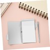 Operitacx Metal Card Box Notebook Small Notepad with Pen Small