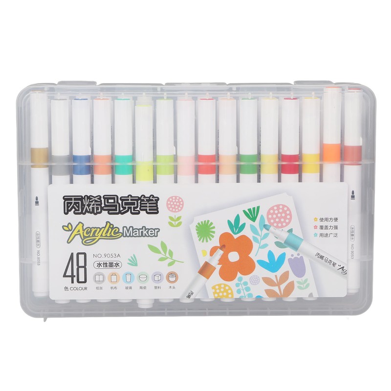 Acrylic Paint Markers Water Based Ink Waterproof High Coverage Paint