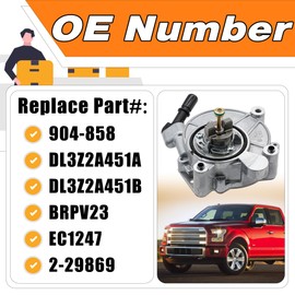 LEVANLIGHT 904-858 Brake Vacuum Pump 3.5L Engine Compatible with 2013-2020 Ford F-150 Expedition Lobo Transit-150/250/350, 2015-2017 Lincoln Navigator, Replaces# DL3Z2A451B, BRPV23
