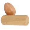 2PCS Wood Egg Shaker Natural Safe Musical Hand Percussion Instrument
