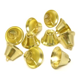 Honbay 20PCS 38mm/1.5inch Shiny Gold Liberty Bells Decoration Bells